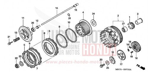 EMBRAYAGE XL1000V5 de 2005